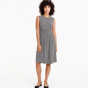 J.Crew Cap-SleeveDress in Silk Geo Print XS S 0